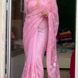 ইন্ডিয়ান জর্জেট শাড়ি,