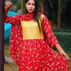 গাউন থ্রি-পিস