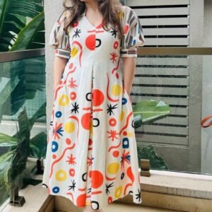 এক্সক্লুসিভ লিনেন এমব্রয়ডারি ওয়ান পিস