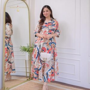 এক্সক্লুসিভ লিনেন এমব্রয়ডারি ওয়ান পিস