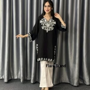 এমব্রয়ডারি মাইক্রো বাটার ওয়ান পিস(প্যান্ট হবে না)