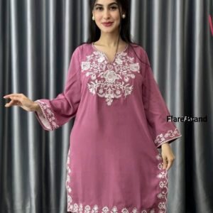 এমব্রয়ডারি মাইক্রো বাটার ওয়ান পিস(প্যান্ট হবে না)