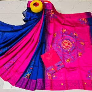 টাঙ্গাইল ধুপিয়ান সিল্ক শাড়ি পাঞ্জাবির কাপল ড্রেস