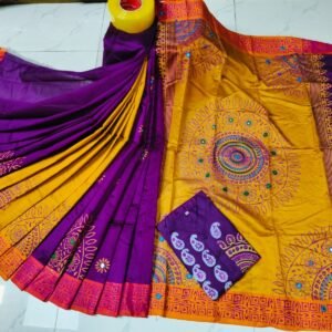 টাঙ্গাইল ধুপিয়ান সিল্ক শাড়ি পাঞ্জাবির কাপল ড্রেস