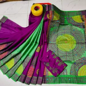 টাঙ্গাইল ধুপিয়ান সিল্ক শাড়ি পাঞ্জাবির কাপল ড্রেস