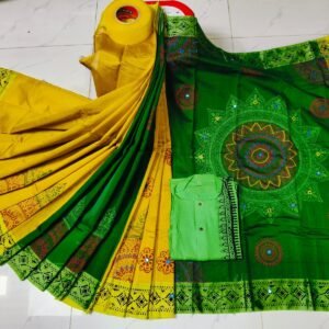 টাঙ্গাইল ধুপিয়ান সিল্ক শাড়ি পাঞ্জাবির কাপল ড্রেস