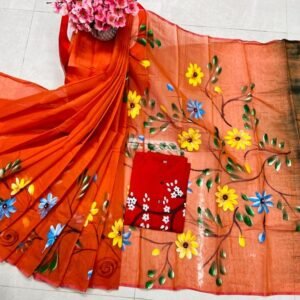 ট্রেডিশনাল হ্যান্ড প্রিন্ট কাপল সেট