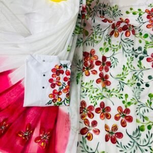 ট্রেডিশনাল হ্যান্ড প্রিন্ট কাপল সেট