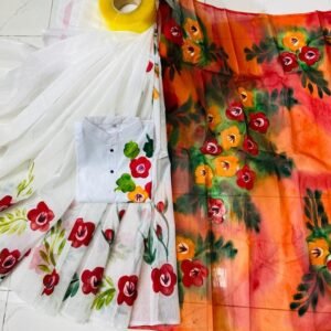 ট্রেডিশনাল হ্যান্ড প্রিন্ট কাপল সেট