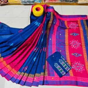 টাঙ্গাইল ধুপিয়ান সিল্ক শাড়ি পাঞ্জাবির কাপল ড্রেস