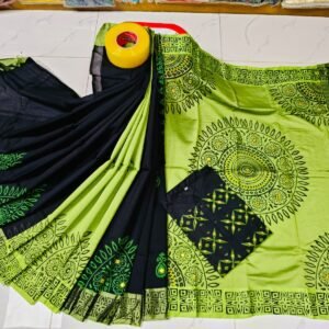 টাঙ্গাইল ধুপিয়ান সিল্ক শাড়ি পাঞ্জাবির কাপল ড্রেস